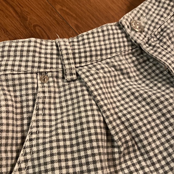 ZARA denim checkered gingham shorts - Picture 4 of 5